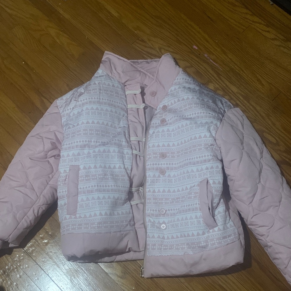 Pink Quilted Jacket